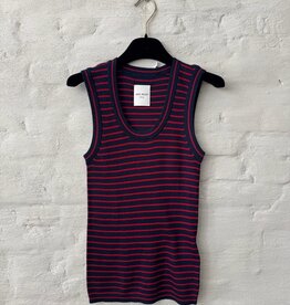 Wen Moon Ming Stripe Navy + Poppy