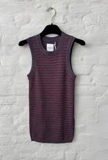 Wen Moon Jeanne Stripe Dark Grey + Wine