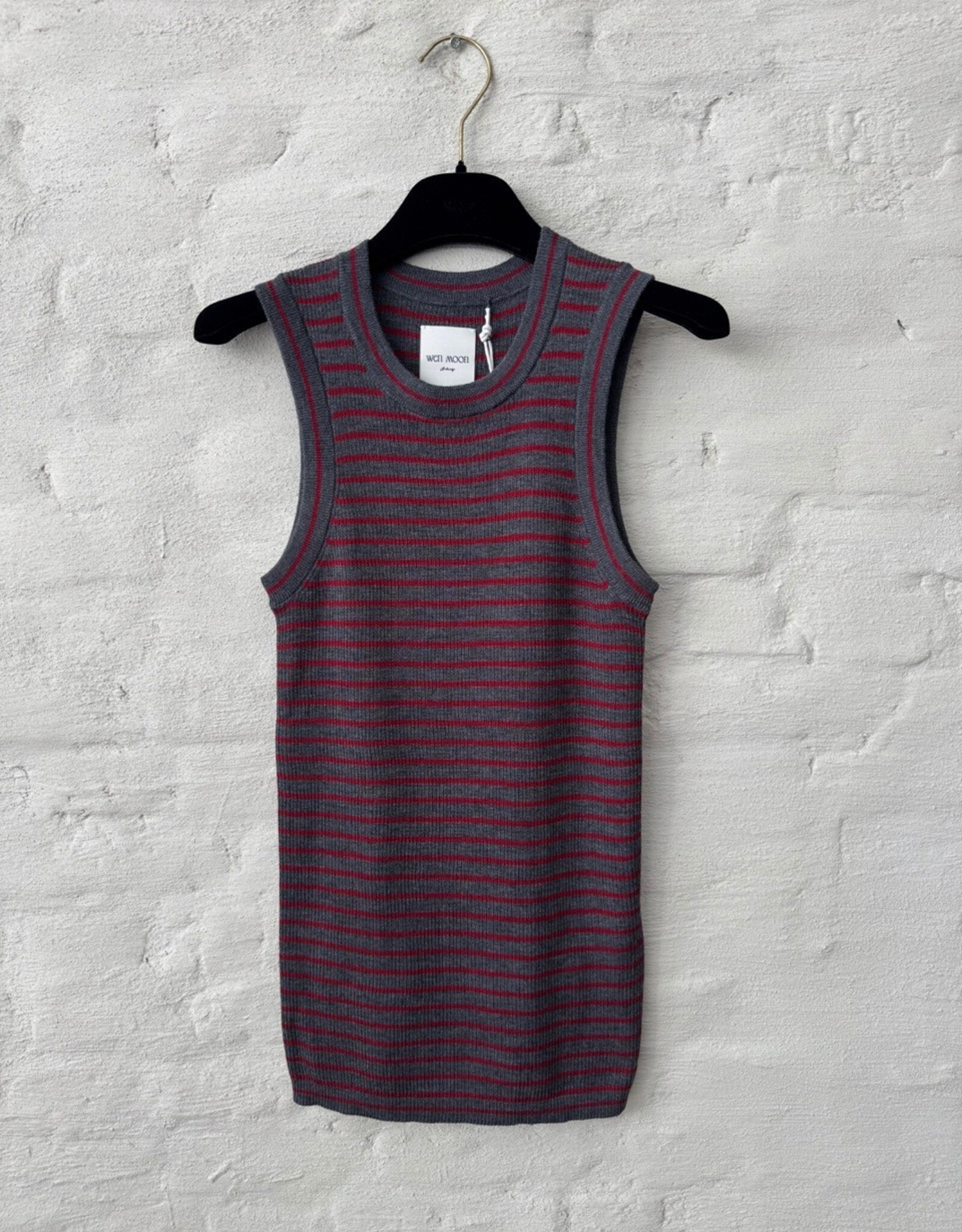 Wen Moon Jeanne Stripe Dark Grey + Wine
