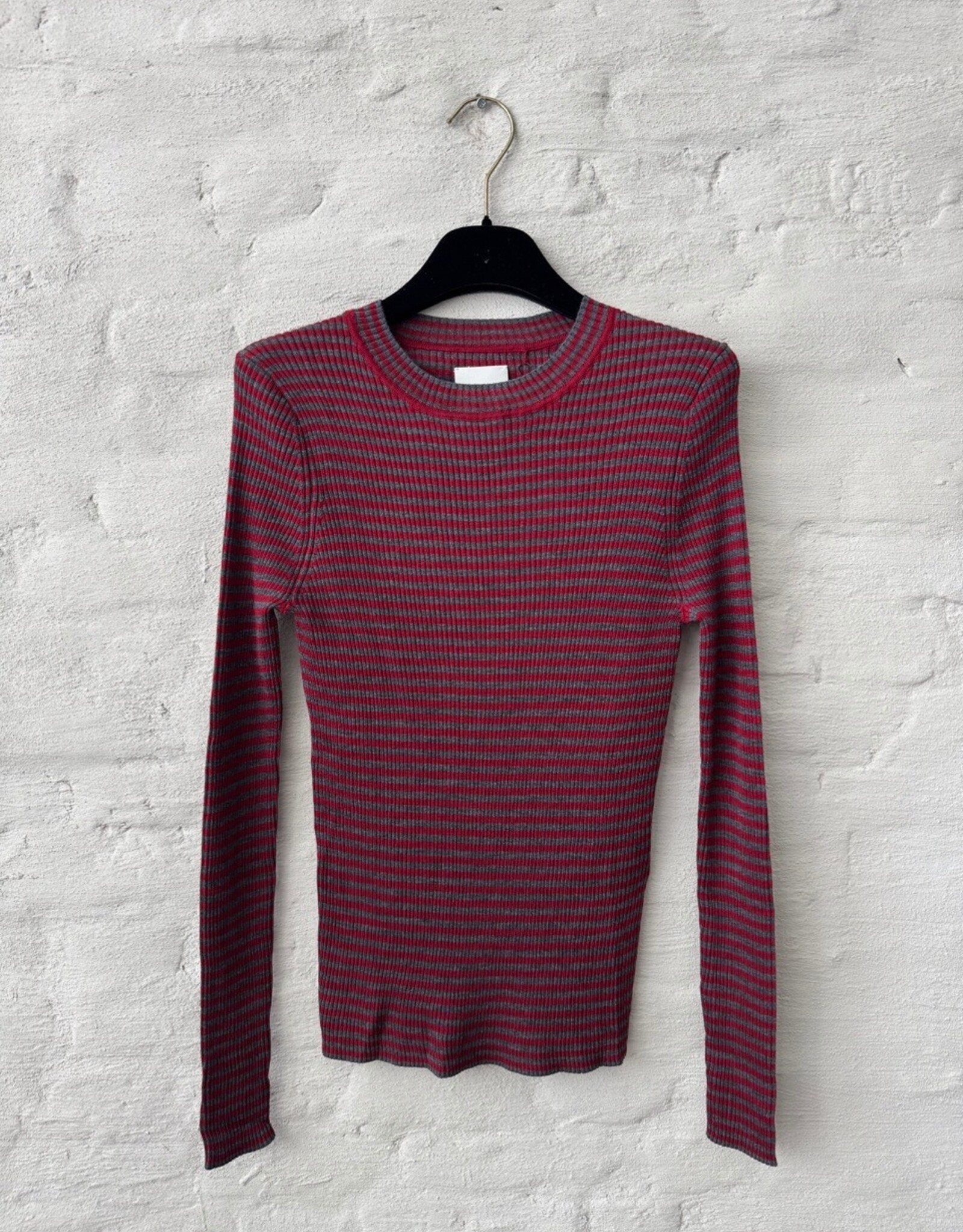 Wen Moon Yonny Stripe Dark Grey + Wine