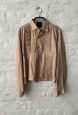 Maison jejia Berry Plisse Shirt Beige