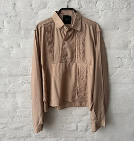 Maison jejia Berry Plisse Shirt Beige