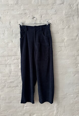 Maison jejia Carla Courduroy Pant Blue Navy