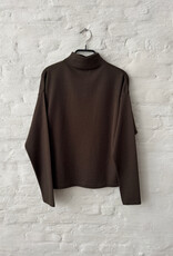 VINCE Relaxed L/S Funnel Nk Pinewood