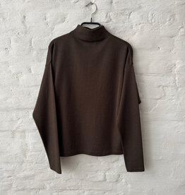 VINCE Relaxed L/S Funnel Nk Pinewood