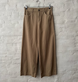 VINCE Mid Rise Washed Cotton Wide Leg Carmello