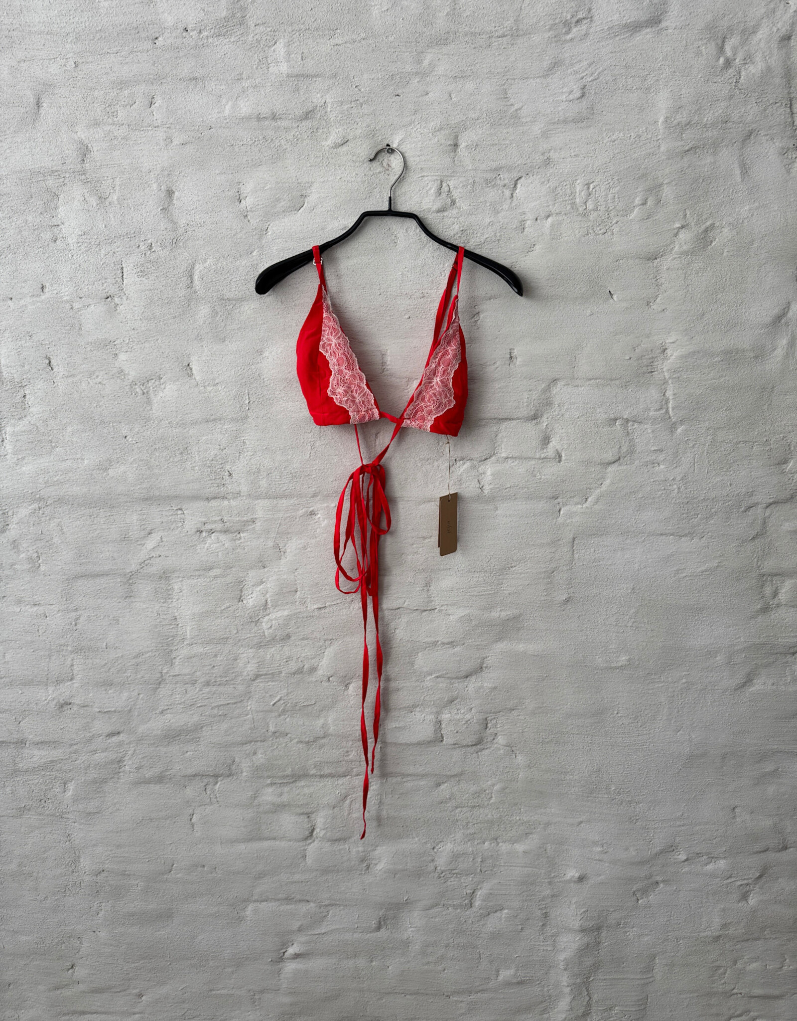 Maison jejia Bra Silk Red