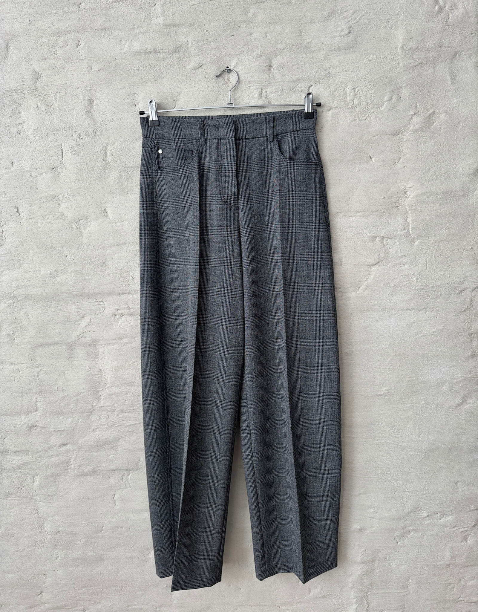 DOROTHEE SCHUMACHER Graphic Twist Pants 091 Mouline Glencheck