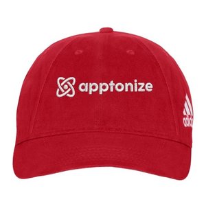 Red adidas® Unstructured Cresting Cap