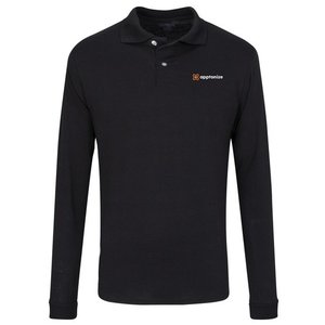 Black JERZEES® SpotShield™ Long Sleeve Jersey Sport Shirt