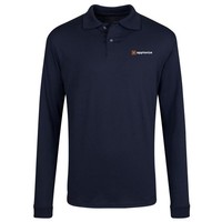 Navy JERZEES® SpotShield™ Long Sleeve Jersey Sport Shirt