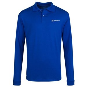 Blue JERZEES® SpotShield™ Long Sleeve Jersey Sport Shirt
