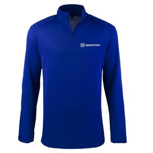 Blue Port Authority® Pinpoint Mesh 1/2-Zip