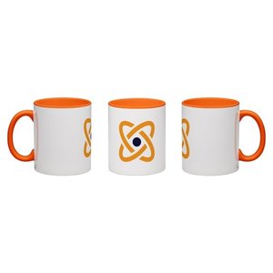 Orange Colored Mug Full Color Wrap Print
