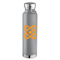 Gray 22oz Thor Copper Vacuum Insulated Bottle with Full-Color Wraparound