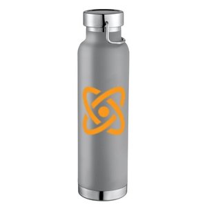Gray 22oz Thor Copper Vacuum Insulated Bottle with Full-Color Wraparound