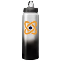 Black 25 oz. Custom Aluminum Bottle with Full-Color Wraparound - Gradient Finish