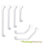 Barre d'appui en matière synthétique avec stries antidérapantes - Disponible en 6 longueurs