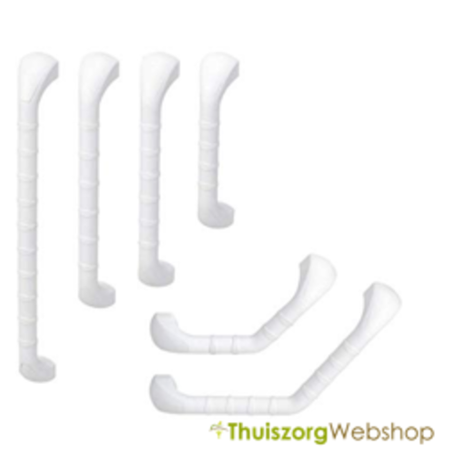 Barre d'appui en matière synthétique avec stries antidérapantes - Disponible en 6 longueurs