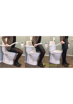 Barre de toilette pliante en aluminium Ropox