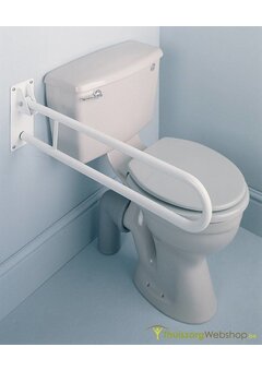 Barre d'appui repliable - blanc