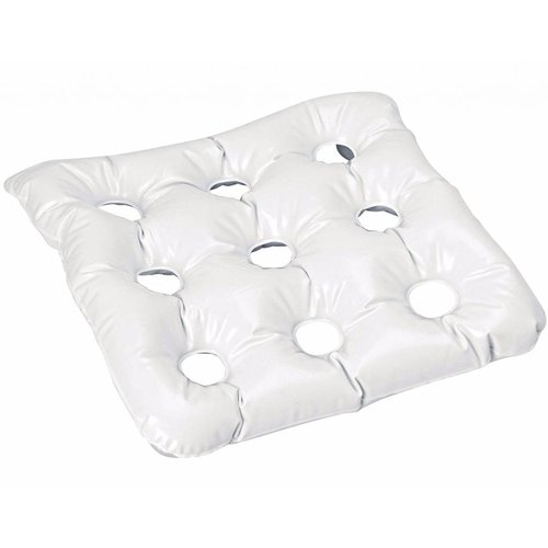 Coussin d'assise gonflable pour la baignoire, sur ventouses