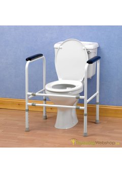 Cadre de toilette extra robuste et réglable