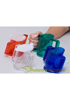 Gobelet oblique avec 2 becs verseurs Handycup®