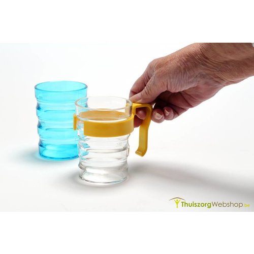 Gobelet à rainures avec 2 becs verseurs 200 ml - Disponible en 2 couleurs