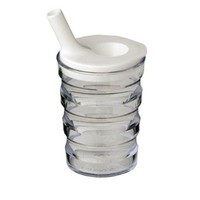 Gobelet à rainures avec 2 becs verseurs 200 ml - Disponible en 2 couleurs