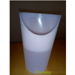 Gobelet avec découpe nasale (Standard)  de 200 ml - blanc - transparent