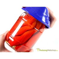 Ouvre-bocal Dycem® en bleu métalique