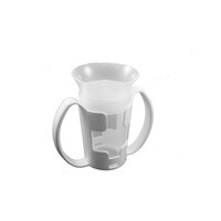 Gobelet dysphagique (problème de déglutition)  200 ml blanc-transparent