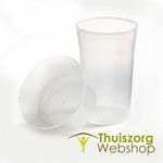 Gobelet dysphagique (problème de déglutition)  200 ml blanc-transparent