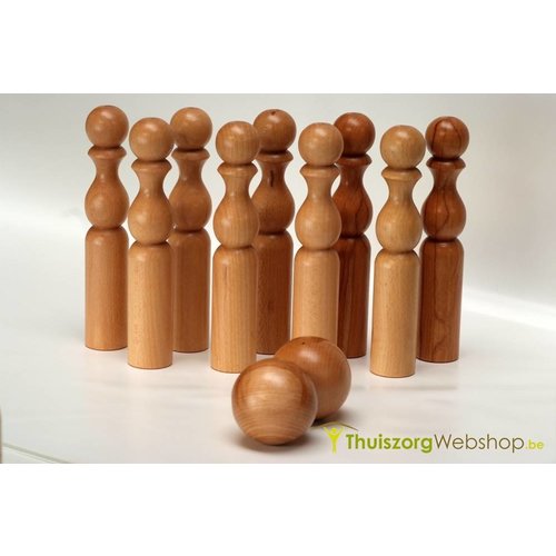 Jeu de quilles en bois - Disponible en 2 formats