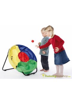 Jeu de lancer avec 4 compartiments de couleur