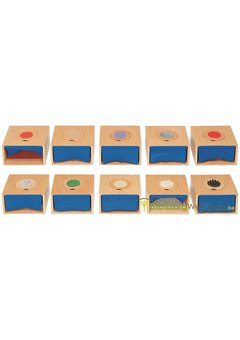 Boîtes tactiles pour la perception des mains et des pieds