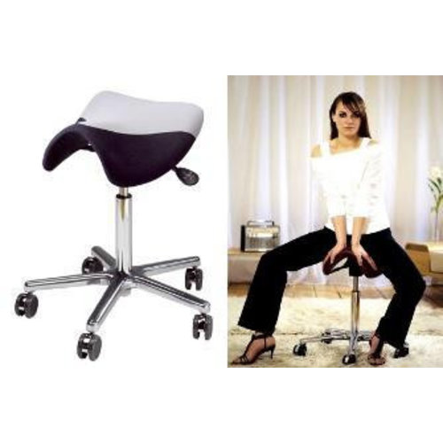 Chaise de travail/trotteur avec assise en forme de selle Swippo