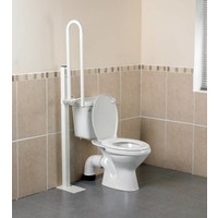 Barre d'appui avec fixation au sol, repliable