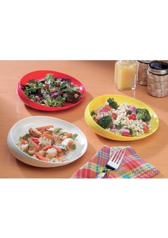 Assiette ronde avec rebord surélevé Scoop