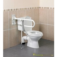 Barre d'appui rabattable avec support au sol