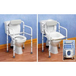 Cadre de toilette avec dossier Uniframe, pliable