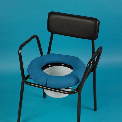 Coussin en forme de bouée pour chaise percée