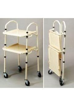 Table roulante (trolley) pliable - en acier