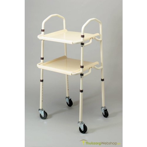 Table roulante (trolley) pliable - en acier