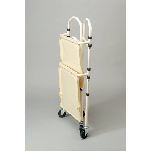 Table roulante (trolley) pliable - en acier