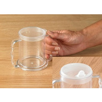 Gobelet transparent à 2 anses et 2 becs verseurs Indépendance