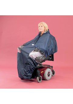 Poncho de pluie pour scooter ou chaise roulante électrique