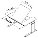 Table de thérapie réglable en hauteur Ropox Vision 90/60 cm