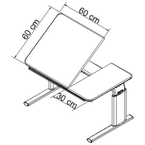 Table de thérapie réglable en hauteur Ropox Vision 90/60 cm